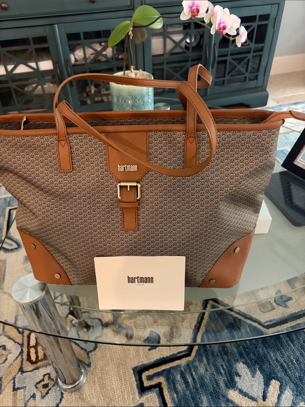 Hartmann Tan & Brown Signature Tote Bag